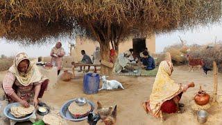 Very Unique Woman Village Life Pakistan  Traditional Village Food | Old Culture desert last village