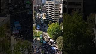 Hyper lapse video of downtown Roanoke Virginia go fest festival October 19th 2024