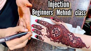 Mehndi  Class  -1 For  Beginners | Leran Basic Shapes Of Injection Mehndi | By Hassan Mehndi Expert