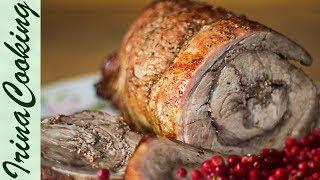 Oven Pork with Lingonberries  New Year's Hot Hot Гор IrinaCooking