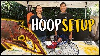 California Spiny Lobster Hoop Net (FULL SETUP) | Hoop Netting Lobster California