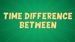 Calculate Time Difference Between Two Times / Excel Formula