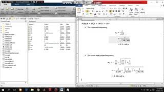 RLC resonant circuit analysis using MATLAB - Aswad