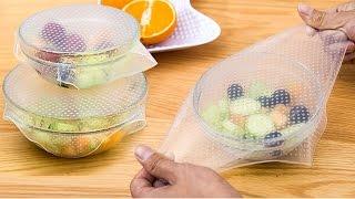 Multifunctional Silicone Plastic Wrap Reusable Sealing Vacuum Lid for Bowl to Keep Fresh