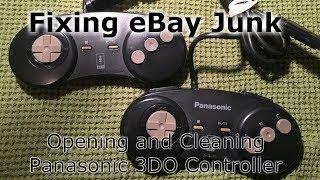 Fixing eBay Junk - Opening and Cleaning Panasonic 3DO Controllers