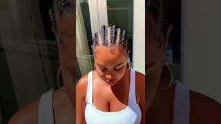 Stitch braids 🪡 #braids #stitchbraids #afrobeats #cornrows #feedinbraids