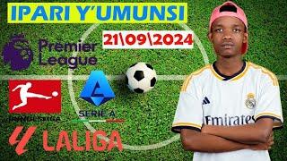 IPARI Y'UMUNSI  TARIKI 21/09/2024.PL LEAGUE