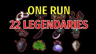 Collecting every legendary... in one run