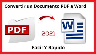 Como CONVERTIR un Documento PDF a WORD   Facil y Rapido 