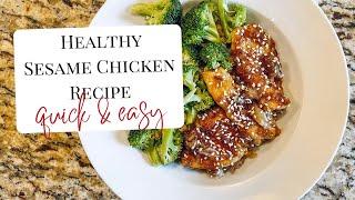 Healthy Sesame Chicken Recipe - Easy, Quick Weeknight Dinner - Simply Health With Marissa