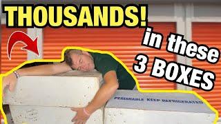 THOUSANDS IN 3 BOXES ! What’s inside ? Storage auction find ~ I bought an abandoned storage unit