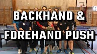 FOREHAND & BACKHAND PUSH! Learn how to do and Improve your Table Tennis