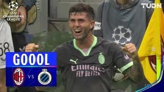 ¡GOL OLÍMPICO! ¡GOLAZO DE PULISIC! | Milán 1-0 Club Brujas | UEFA Champions League 24/25 | TUDN