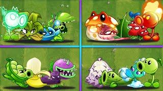 PvZ 2 | 4 Team PEA & CONTROL & VINE & EAT Plants vs Team Zombie - Team Plants Battlez