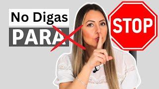 15 Ways to Say STOP  in SPANISH | Diferencia entre PARAR, DEJAR, DETENERSE y TERMINAR 