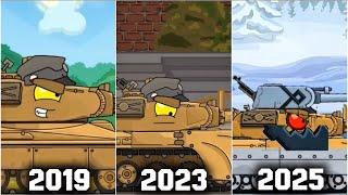 Polish little fellow Evolution in cartoon about tanks 2019-2025
