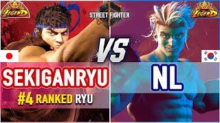 SF6  Sekiganryu (#4 Ranked Ryu) vs NL (Luke)  SF6 High Level Gameplay