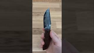 Front Flipper with San Mai and Burlap Micarta by Richard Soler