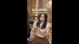 Gershwin Rhapsody in Blue Clarinet opening—Clarinet by Yu-Ting Cheng