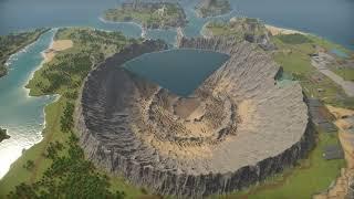 I flooded the crater Captain of Industry Armageddon Map!  Update 2!