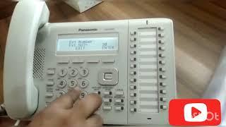 panasonic Pabx Master Set Tex-543 Number Extension programming.