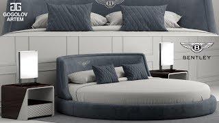 №47. Bed simulation "bentley avebury bed" в 3d max и marvelous designer