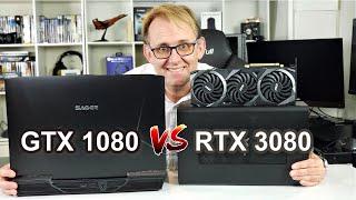 3 Year Old Laptop GTX 1080 - Faster Than RTX 3080 in EGPU ?
