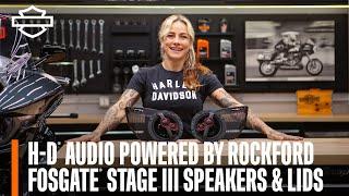 Harley-Davidson Audio Powered by Rockford Fosgate Stage III Speakers and Kits Overview