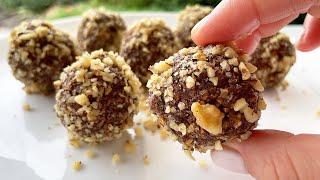  Leckere hausgemachte Süßigkeiten in 10 Minuten! Zuckerfrei! Nur 4 Zutaten