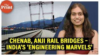 How world's highest rail bridge on Chenab & India's 1st cable-stayed bridge on Anji are being built