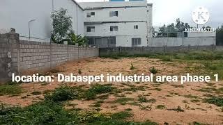 KIADB industrial small plot for sale! Dabaspet Industrial area phase 1