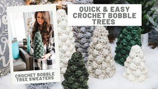 Crochet Bobble Tree Sweater - Easy Crochet Christmas Tree Pattern