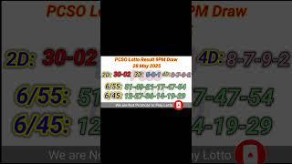 Lotto Result Today 9pm live draw May 28, 2025 Swertres Ez2 PCSO live result
