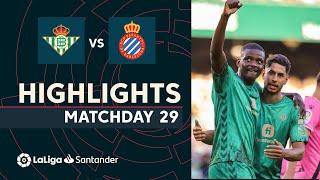 Resumen de Real Betis vs RCD Espanyol (3-1)