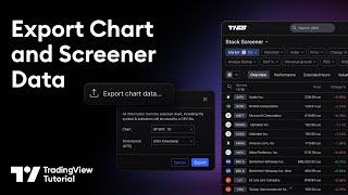 How To Export Chart & Screener Data