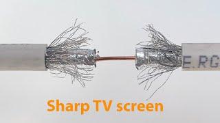 How to fix a TV antenna cable - to get a sharp signal