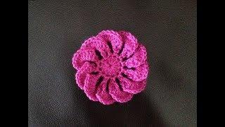 How to Crochet a Flower Pattern #101│by ThePatternFamily