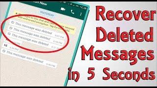 How to recover Deleted WhatsApp Messages within 1 Second | Technical Zameer