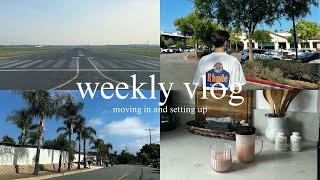 weekly vlog | moving in and setting up