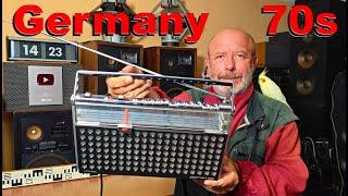 70s Vintage Rare RADIO SIEMENS PLANAR 421 FM Tuning Sound Test Budget Portable Radios For Sale