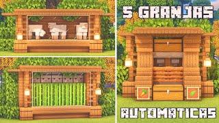 5 Automatic Farms to Start in Minecraft | Easy Tutorial