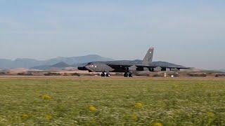 U.S. B-52H Stratofortresses, assigned to the 2nd Bomb Wing, Barksdale Air Force Base, Louisiana