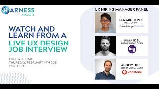 Learn from a live UX Design job interview demonstration