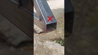 many people make mistakes in welding square tube joints #welding #ironwelding #cuttingskills #shorts