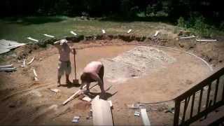 Aaron Pools - Time lapse of Round Pool Install