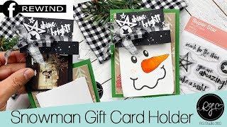 RG Studio 360 Snowman Gift Card Holder | DIY Christmas Gifts Idea