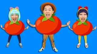 Tomato Song  | Dance of Fruits & Vegetables | TigiBoo