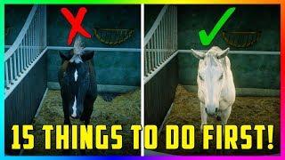 15 Things You Need To Do FIRST In Red Dead Redemption 2! (RDR2)