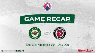 Iowa Wild vs Rockford IceHogs Game Highlights | 12.31.2024