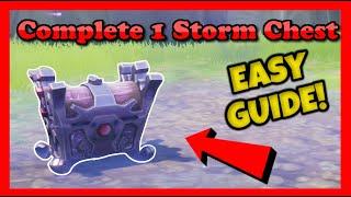 Complete 1 Storm Chest | Air Quotes Main Quest Fortnite Save The World